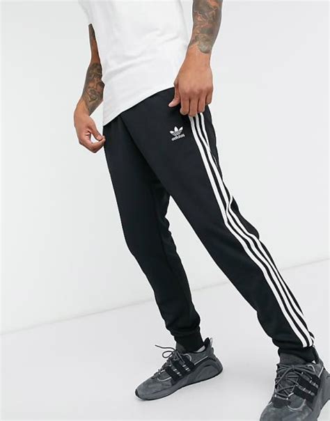 adidas nylon skinny sweats.